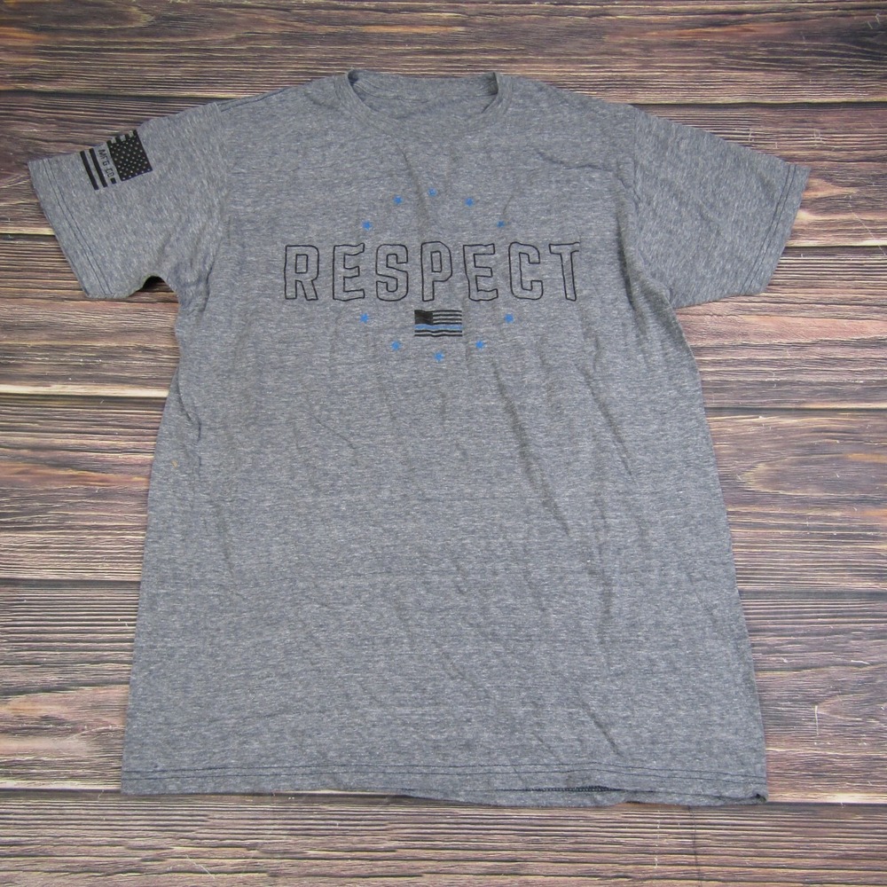 Howitzer Patriot Medium Gray Graphic Tee T Shirt Military USA America